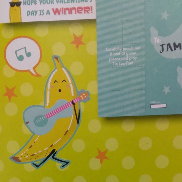 NIB | 20 Banana 🍌 Tic-tac-toe Valentine's - Picture 8 of 11